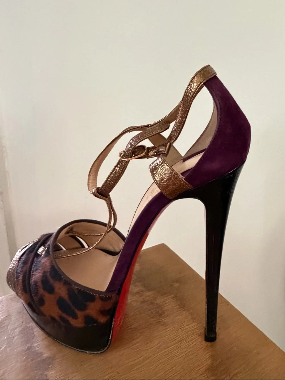 Christian Louboutin Glennalta 150 SP Leopard Pony Hair